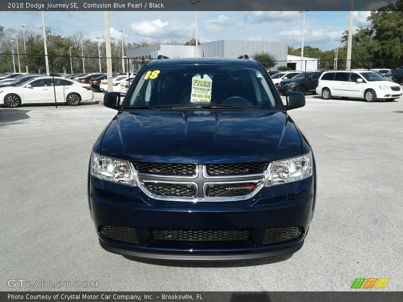 Contusion Blue Pearl / Black 2018 Dodge Journey SE