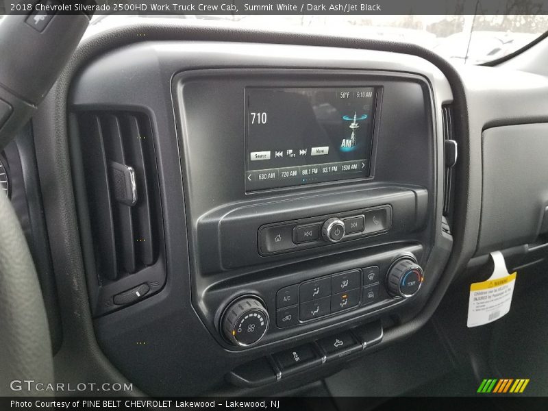 Summit White / Dark Ash/Jet Black 2018 Chevrolet Silverado 2500HD Work Truck Crew Cab