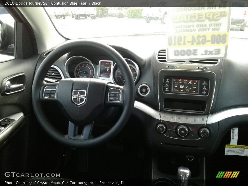 Contusion Blue Pearl / Black 2018 Dodge Journey SE