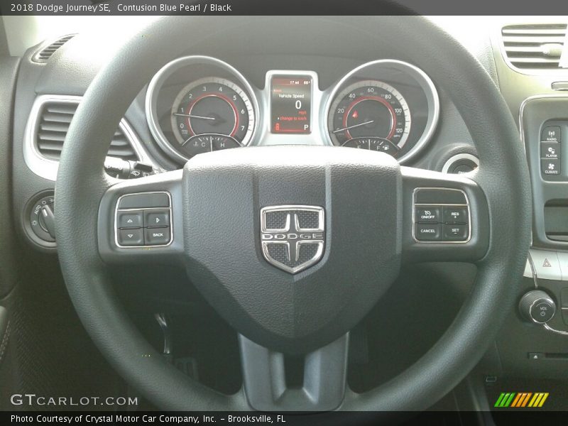 Contusion Blue Pearl / Black 2018 Dodge Journey SE