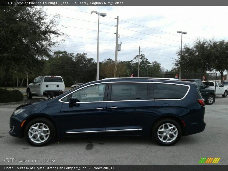 Jazz Blue Pearl / Cognac/Alloy/Toffee 2018 Chrysler Pacifica Touring L