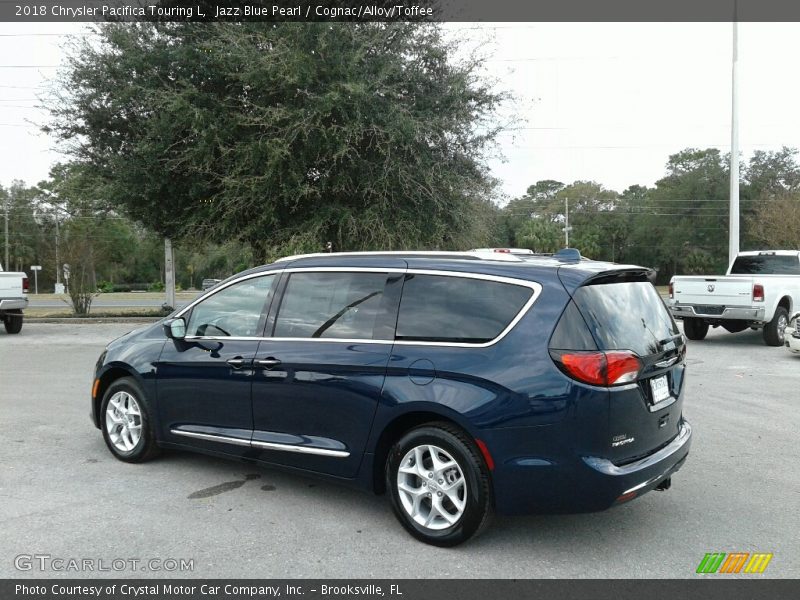 Jazz Blue Pearl / Cognac/Alloy/Toffee 2018 Chrysler Pacifica Touring L