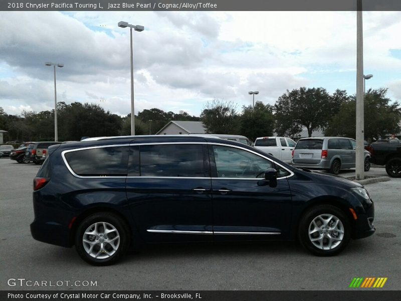 Jazz Blue Pearl / Cognac/Alloy/Toffee 2018 Chrysler Pacifica Touring L