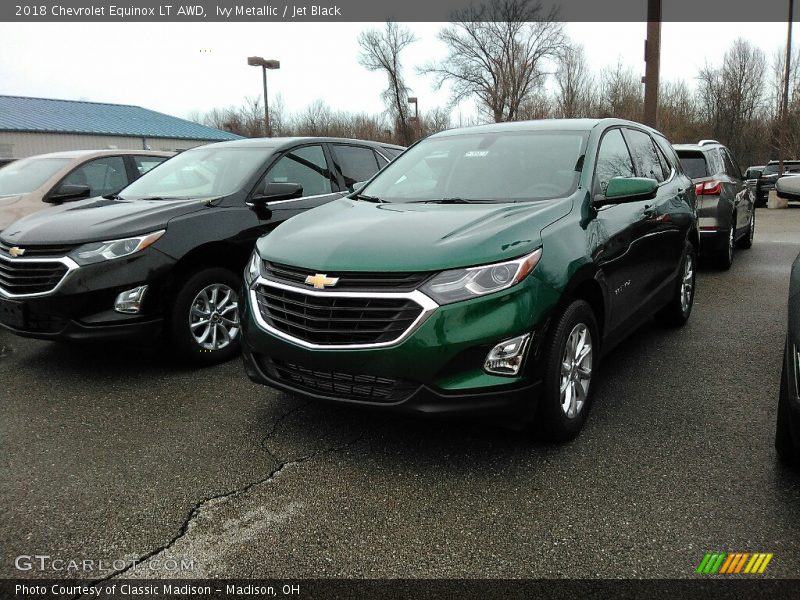 Ivy Metallic / Jet Black 2018 Chevrolet Equinox LT AWD