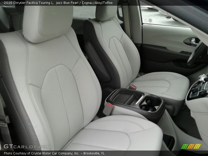 Jazz Blue Pearl / Cognac/Alloy/Toffee 2018 Chrysler Pacifica Touring L