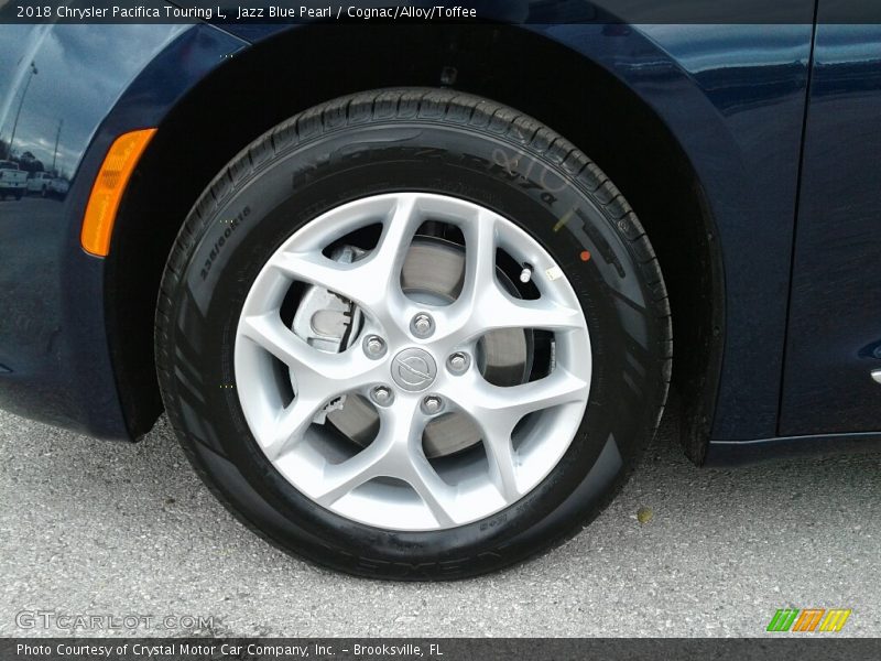 Jazz Blue Pearl / Cognac/Alloy/Toffee 2018 Chrysler Pacifica Touring L