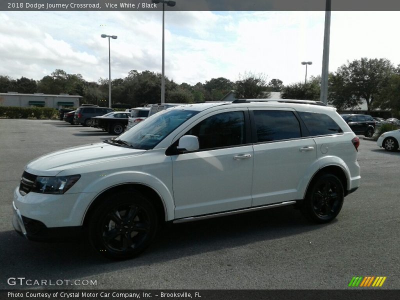 Vice White / Black 2018 Dodge Journey Crossroad