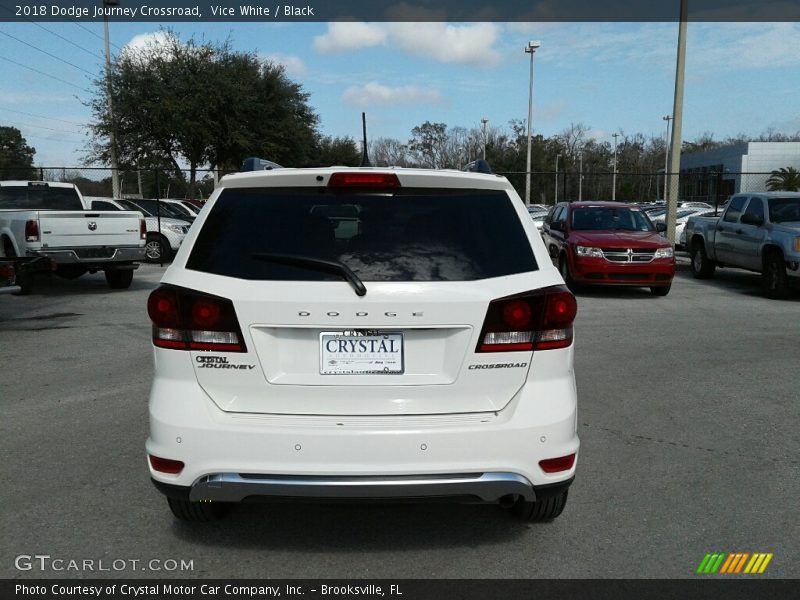 Vice White / Black 2018 Dodge Journey Crossroad