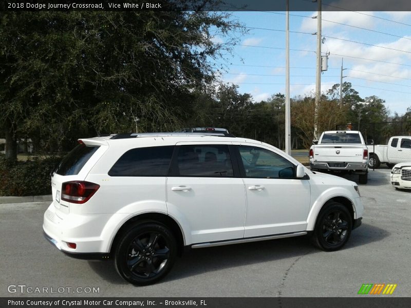 Vice White / Black 2018 Dodge Journey Crossroad