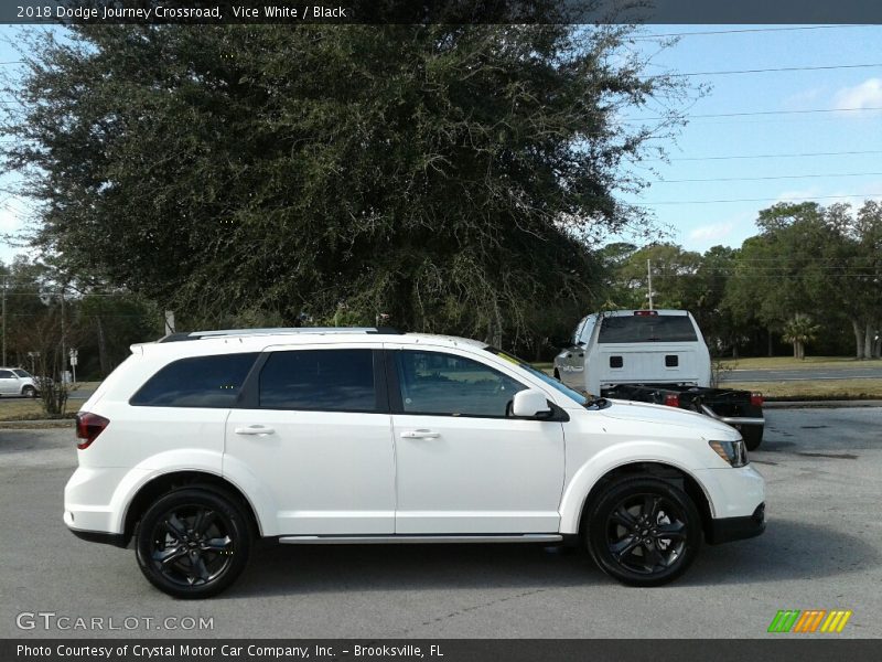 Vice White / Black 2018 Dodge Journey Crossroad