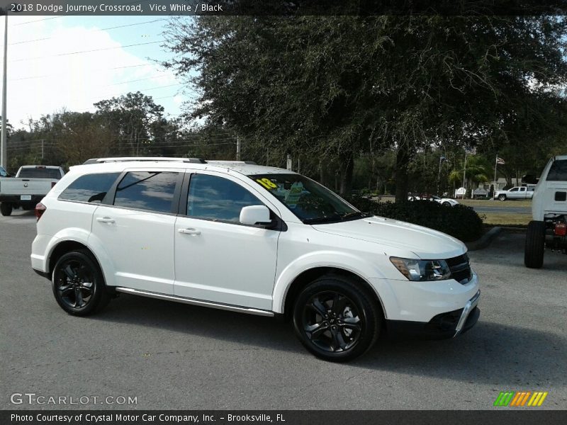 Vice White / Black 2018 Dodge Journey Crossroad