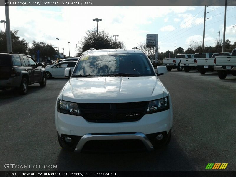Vice White / Black 2018 Dodge Journey Crossroad