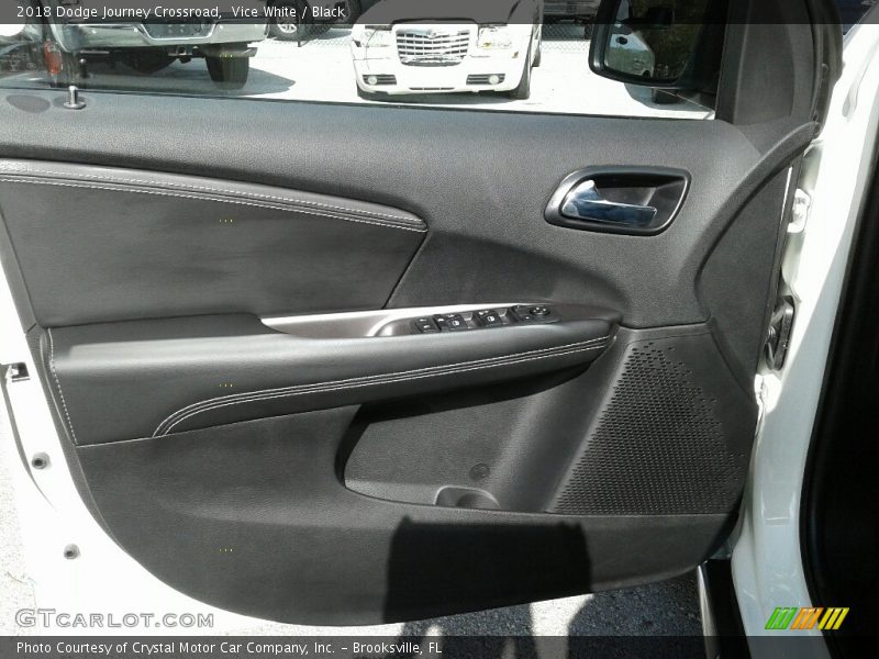 Vice White / Black 2018 Dodge Journey Crossroad