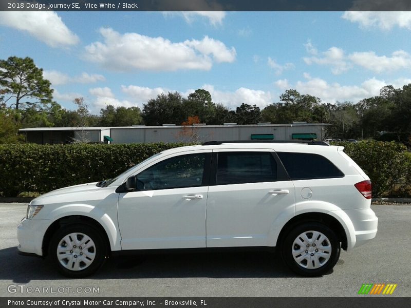 Vice White / Black 2018 Dodge Journey SE