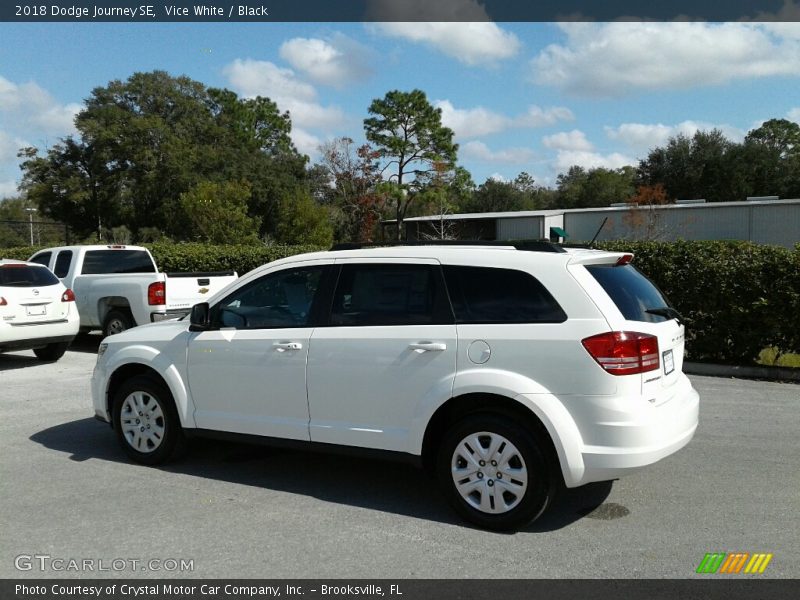 Vice White / Black 2018 Dodge Journey SE