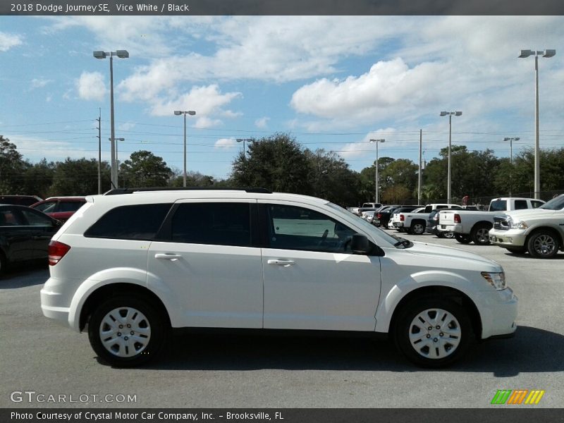 Vice White / Black 2018 Dodge Journey SE