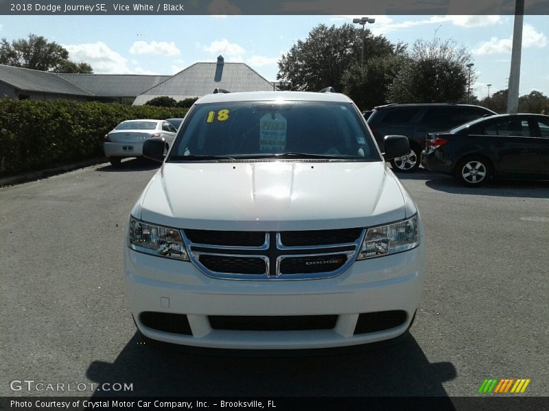 Vice White / Black 2018 Dodge Journey SE