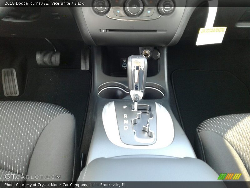 Vice White / Black 2018 Dodge Journey SE