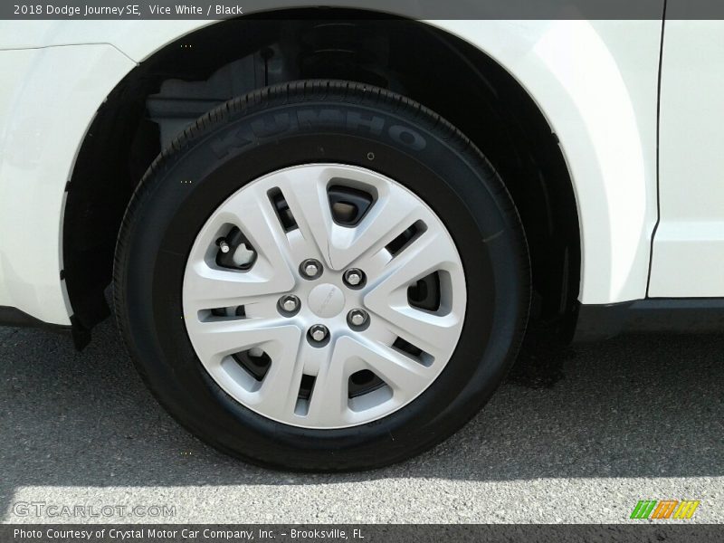 Vice White / Black 2018 Dodge Journey SE