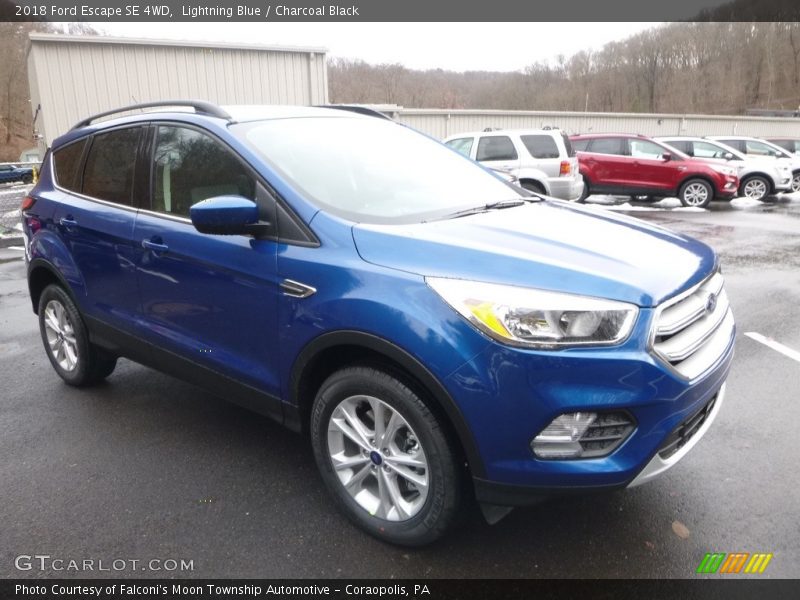Lightning Blue / Charcoal Black 2018 Ford Escape SE 4WD