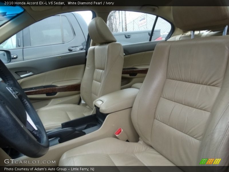 White Diamond Pearl / Ivory 2010 Honda Accord EX-L V6 Sedan