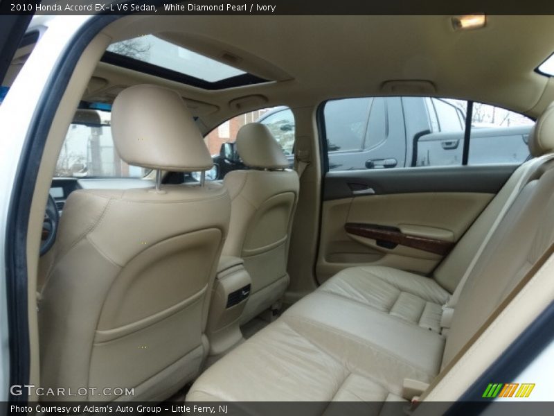 White Diamond Pearl / Ivory 2010 Honda Accord EX-L V6 Sedan