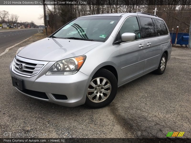 Alabaster Silver Metallic / Gray 2010 Honda Odyssey EX-L