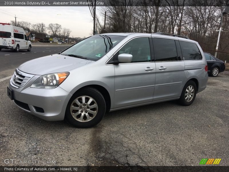 Alabaster Silver Metallic / Gray 2010 Honda Odyssey EX-L