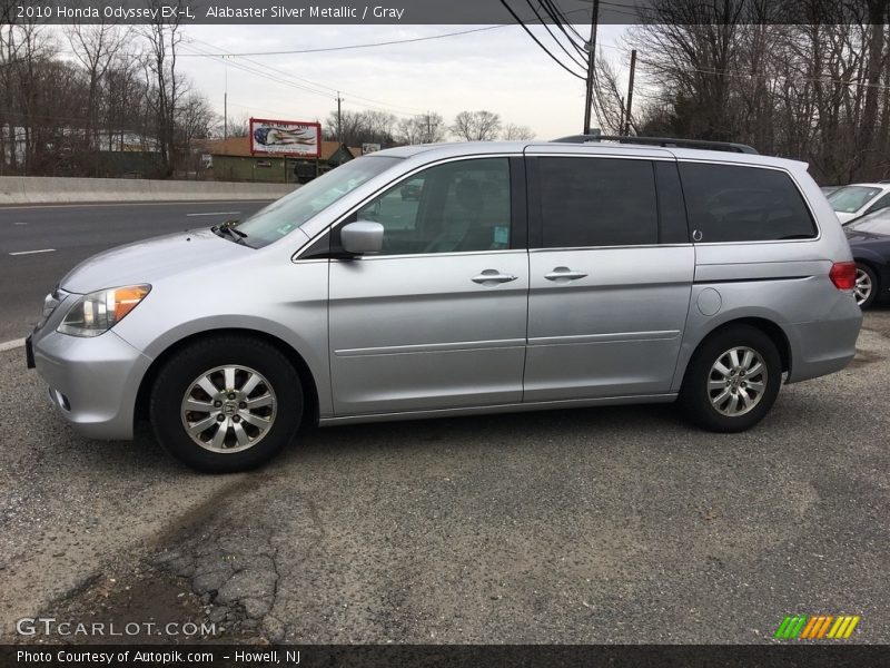 Alabaster Silver Metallic / Gray 2010 Honda Odyssey EX-L
