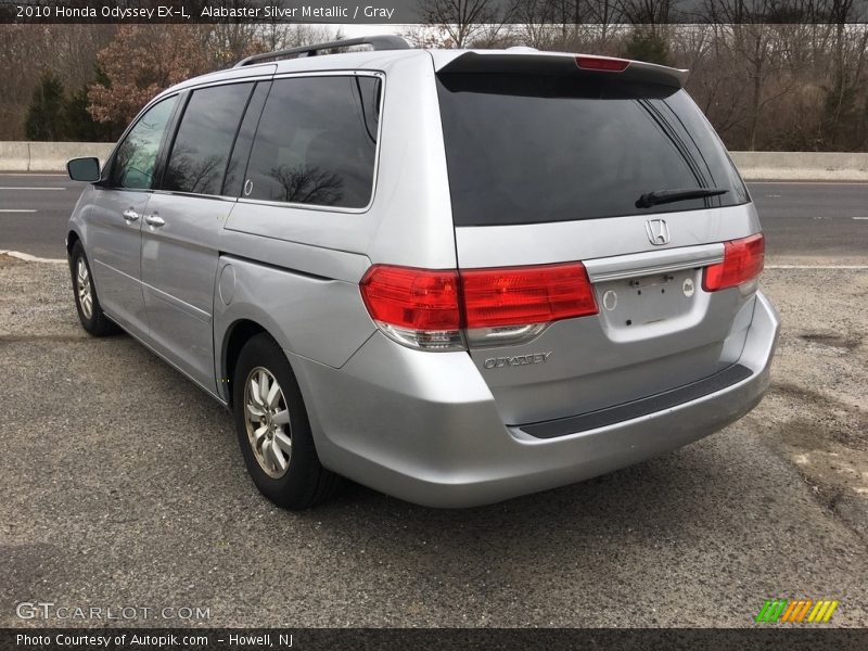 Alabaster Silver Metallic / Gray 2010 Honda Odyssey EX-L