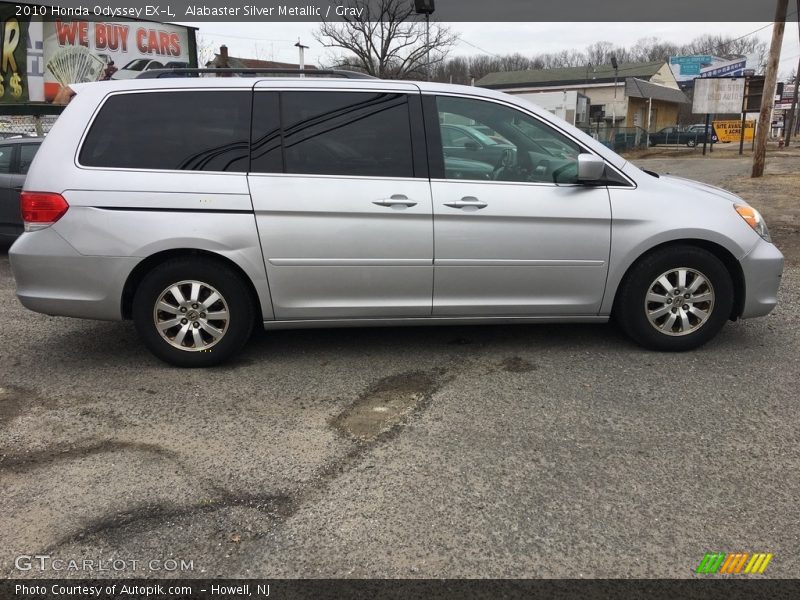 Alabaster Silver Metallic / Gray 2010 Honda Odyssey EX-L