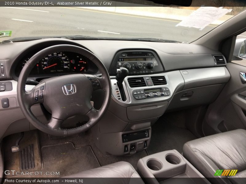 Alabaster Silver Metallic / Gray 2010 Honda Odyssey EX-L