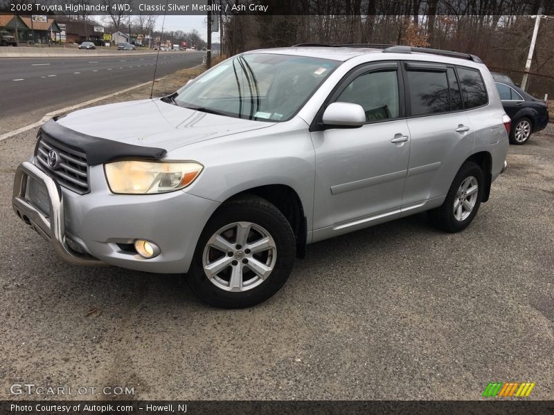 Classic Silver Metallic / Ash Gray 2008 Toyota Highlander 4WD