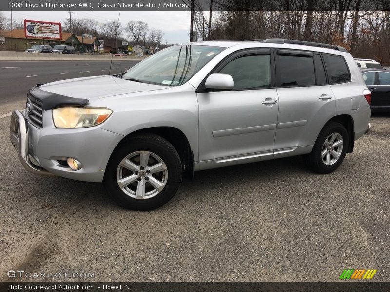 Classic Silver Metallic / Ash Gray 2008 Toyota Highlander 4WD