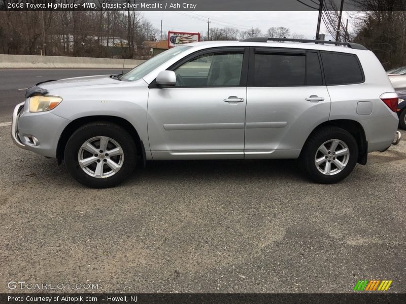 Classic Silver Metallic / Ash Gray 2008 Toyota Highlander 4WD
