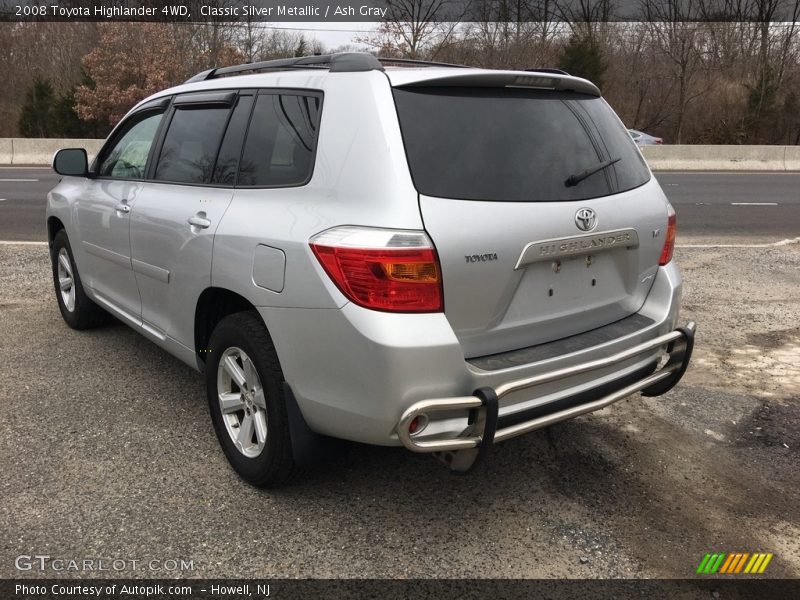 Classic Silver Metallic / Ash Gray 2008 Toyota Highlander 4WD