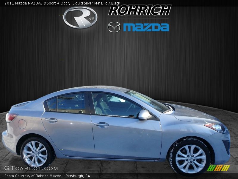 Liquid Silver Metallic / Black 2011 Mazda MAZDA3 s Sport 4 Door