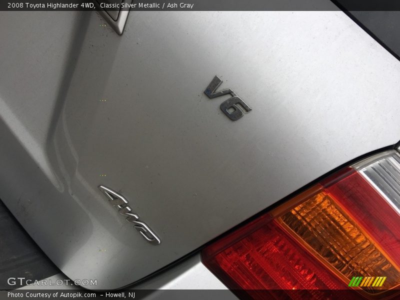 Classic Silver Metallic / Ash Gray 2008 Toyota Highlander 4WD