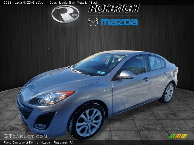 Liquid Silver Metallic / Black 2011 Mazda MAZDA3 s Sport 4 Door