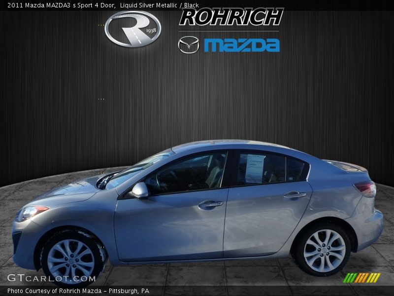 Liquid Silver Metallic / Black 2011 Mazda MAZDA3 s Sport 4 Door