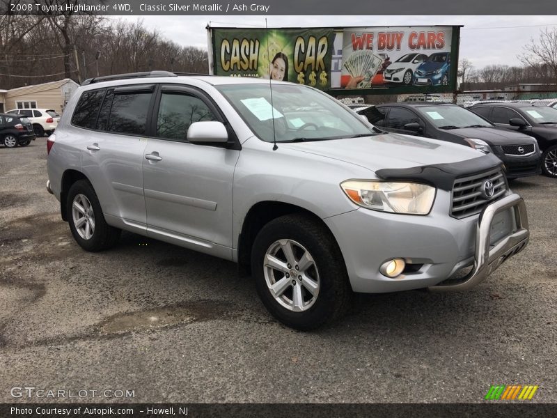 Classic Silver Metallic / Ash Gray 2008 Toyota Highlander 4WD