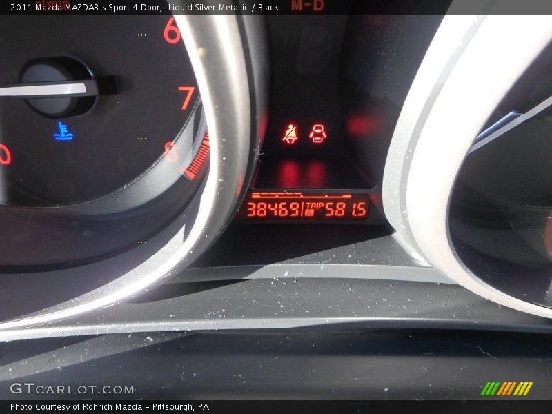 Liquid Silver Metallic / Black 2011 Mazda MAZDA3 s Sport 4 Door