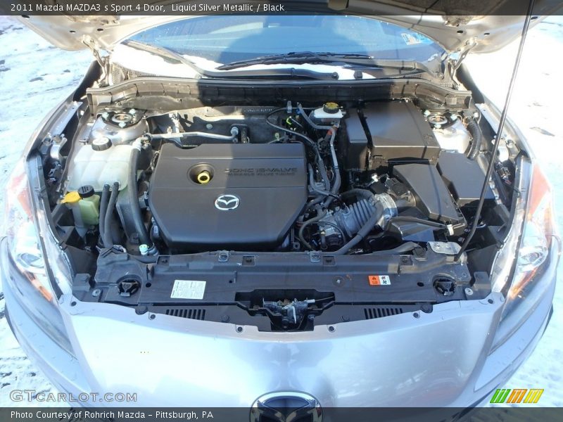 Liquid Silver Metallic / Black 2011 Mazda MAZDA3 s Sport 4 Door