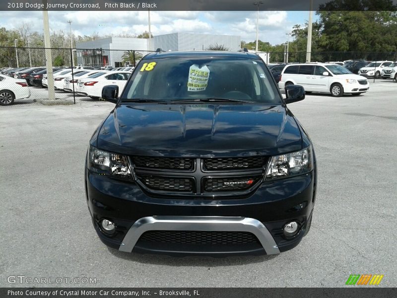 Pitch Black / Black 2018 Dodge Journey Crossroad