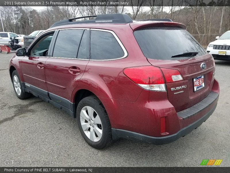 Ruby Red Pearl / Warm Ivory 2011 Subaru Outback 2.5i Premium Wagon