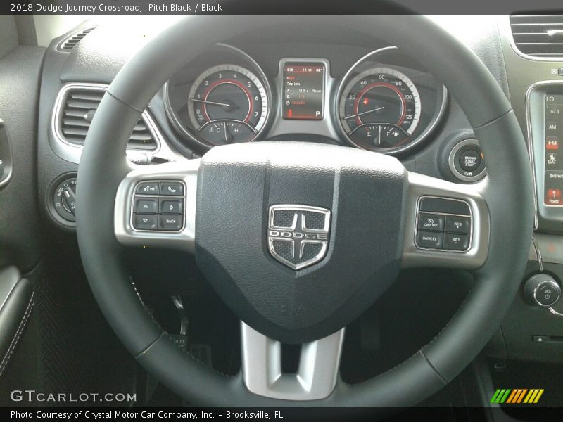 Pitch Black / Black 2018 Dodge Journey Crossroad