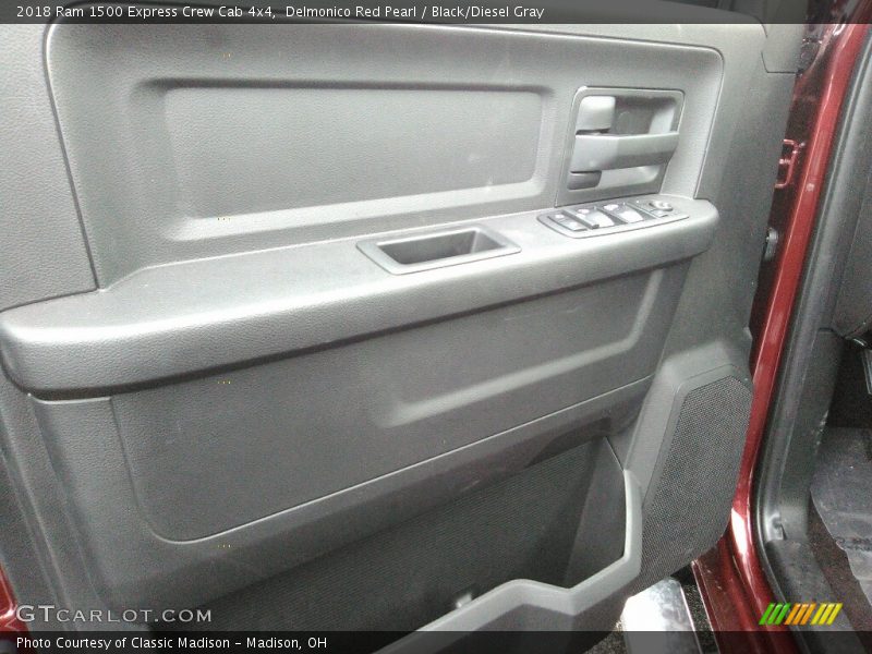 Delmonico Red Pearl / Black/Diesel Gray 2018 Ram 1500 Express Crew Cab 4x4