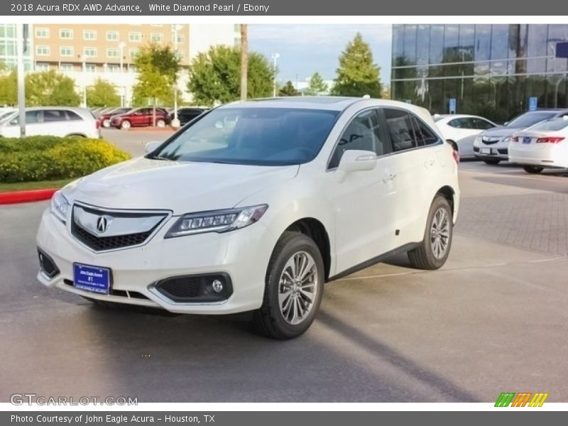 White Diamond Pearl / Ebony 2018 Acura RDX AWD Advance