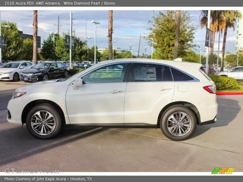 White Diamond Pearl / Ebony 2018 Acura RDX AWD Advance