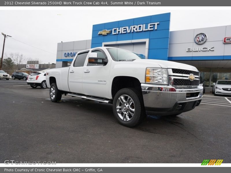 Summit White / Dark Titanium 2012 Chevrolet Silverado 2500HD Work Truck Crew Cab 4x4